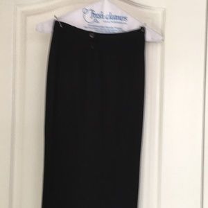 Black side zip dress pants